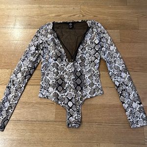 Victoria Secret Snakeskin Bodysuit